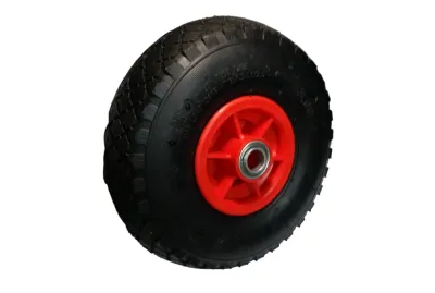 Ρόδα ελαστ 400 8 πλαστική ζάντα με 4 λινά με άξονα Φ20 UNX ΕΑ ΡΟΔ 3004 (2)